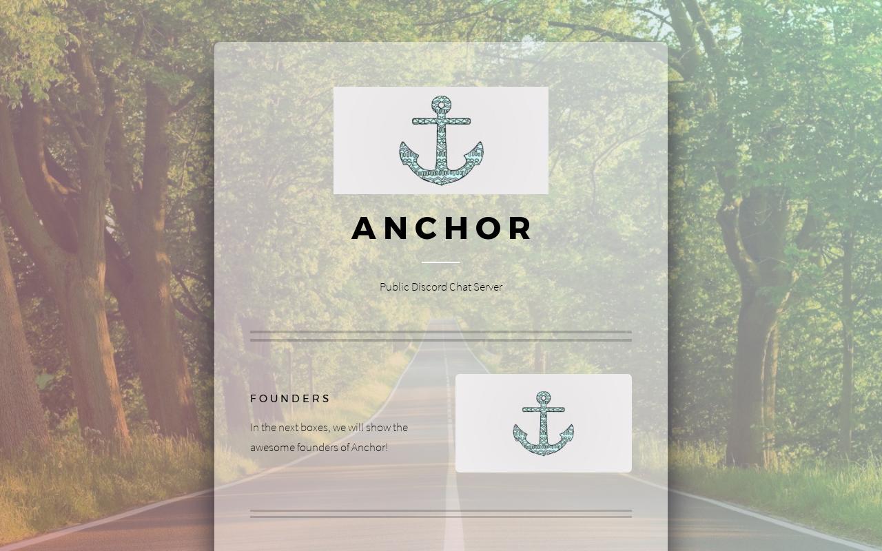 Carrd profile picture for @anchor